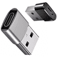 thumbnail image 3 of Adaptadores USB Tipo C Hembra USB Macho BLOOSOM Carga Rapida Negro/Gris, 3 of 4