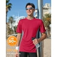 thumbnail image 4 of Charmo Chandails de Bain UPF 50+ pour Hommes, Séchage Rapide, Manches Courtes, Hauts de Maillot de Bain, Protection Solaire, Course, Surf, Rashguards, 4 of 9