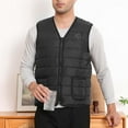 thumbnail image 6 of Gamivast Quilted Heated Vest for Men and Women Sleeveless V Neck Zip Up Jackets with 9 Multiple Heating Zones and 3-levels Casual USB Charging Coats with Pockets no Power Bank, 6 of 6