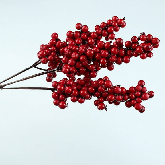 10PCS 16.9IN 7.87IN Red Berry Stems for Christmas Decorations,Red Berries Picks with Berry Branches for Xmas Holiday Home Ornaments,DIY Crafts Wedding Winter Floral Arrangements Displays