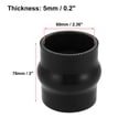thumbnail image 3 of Unique Bargains 51mm 2' ID Straight Silicone Reducer Hose Coupler Intercooler Tube Red for Car Intercooler Intake Piping, 3 of 6