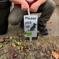 thumbnail image 3 of Outdoor Poop Pick-Up Sign Pet Poop Clean-Up Reminder Sign Portrait, 3 of 5