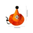 thumbnail image 4 of Qocolcyl Adjustable Halloween Dog Cat Hat, Soft Breathable Orange Pumpkin Mesh Party Costume, Cute Festive Cosplay Photo Accessory, Comfortable Pet Headwear for Indoor Outdoor Halloween Decorations, 4 of 6