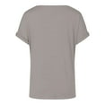 thumbnail image 6 of Womens Summer Tops Cap Sleeve Front Twist Knot V Neck T Shirts Draped Blouses Casual Loose Fit tees White XXXL, 6 of 6