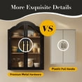 thumbnail image 2 of Arched Wall Cabinet with Glass Doors, SMaterial Engineered Wood Recommended Uses For Product Decorative items, Kitchen Appliances, Toiletry Product Dimensions 9.5"D x 23.6"Wtorage Cabinet for Kitchen, 2 of 6