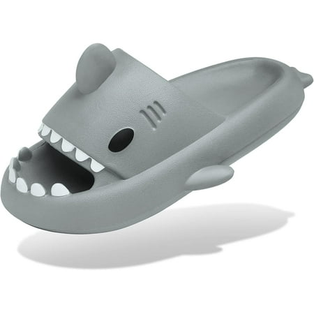 

Men s and Women s Shark Slides Cloud Slippers Summer Novelty Open Toe Slide Sandals Anti-Slip Beach Pool Shower Shoes with Cushioned Thick Sole