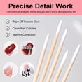 thumbnail image 3 of 1200PCS Pointed Tip Cotton Swabs, Double-end Precision Tip Cotton Swabs Microblading Cotton Swab for Makeup Nail Polish Remover Pen Disposable Makeup Touch Up Applicators Correcting Beauty Tools, 3 of 7