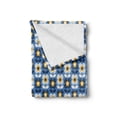 thumbnail image 2 of Yellow and Blue Soft Flannel Fleece Blanket, Simplistic Flower Silhouettes Botanical Thriving Garden with Grunge Effects, Cozy Plush for Indoor and Outdoor Use, 70" x 90", Multicolor, by Ambesonne, 2 of 5