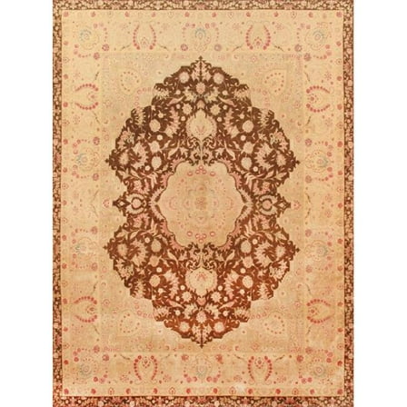 Pasargad Home Baku Collection Hand-Knotted Lamb's Wool Area Rug  8' 7" X 11' 4"