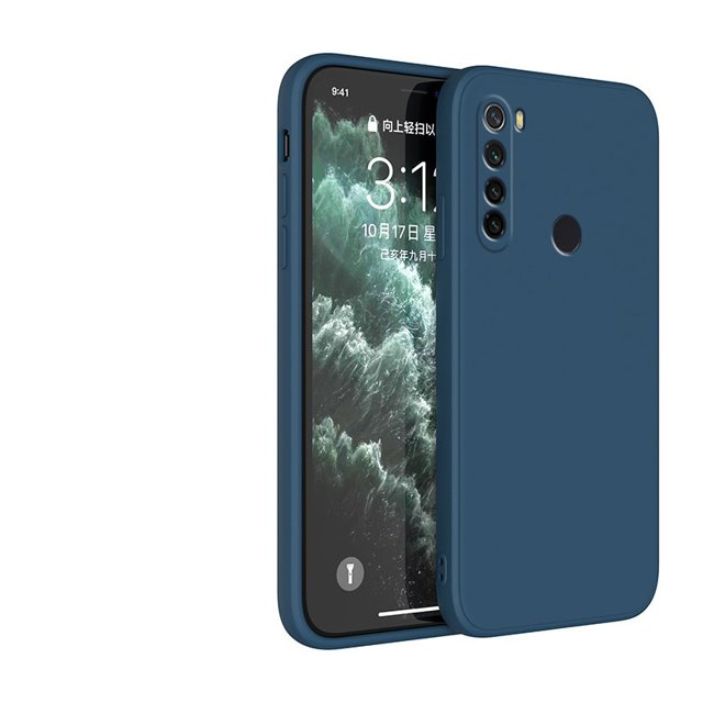 Funda de teléfono de silicona con marco cuadrado a la moda para Xiaomi Redmi Note 8 8T 9 9S 7 6 5 Pro 9A 9C 8A 6A 5A 4A 4X, funda trasera suave mate Tan Jianjun unisex