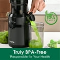 thumbnail image 4 of Fretta Slow Masticating Juicer Machines with 4.25" Feed Chute, Cold Press Juicer Machines Fit Whole Fruits & Vegetables, BPA Free (Black), 4 of 8