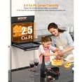 thumbnail image 3 of Stainless Steel 24 Inch Built-in Single Wall Convection Oven, TFT Touchscreen Rotisserie Electric Oven, 3 of 6