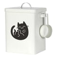 thumbnail image 2 of 6L Food Storage Bucket with Lid with Airtight Galvanized Multipurpose Food White, 2 of 8