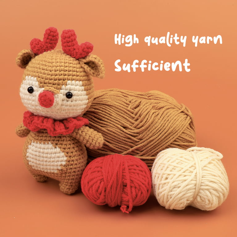 Beginner Crochet Kit for Kids Animals Cotton Crochet Starter Kit DIY Craft  Complete Material Pack Knitting Enthusiast Handicraft - AliExpress