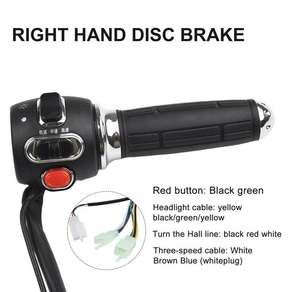 Throttle Handle 12-72V Gear Switch With Horn Electric Bike Modification Part For Harley Citycoco Scooter Motorcycle E-Bike