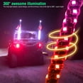 thumbnail image 4 of AUTOXBERT 2PCS 3FT RGB LED Whip Light DIY Chasing Patterns Antenna Lighted Whips ATV UTV, 4 of 9