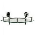 thumbnail image 5 of ALFI brand AB9548 Polished Chrome Corner Mounted Double Glass Shower Shelf Bathroom Accessory, 5 of 8