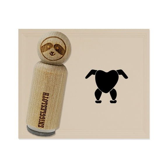 Headless Chicken Rubber Stamp for Scrapbooking Crafting Stamping - Small 3/4 Inch