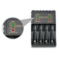 thumbnail image 2 of 4 Slot Battery Charger with Overcharge Protection for AA AAA Ni-MH Ni-CD Rechargeable Batteries Black, 2 of 7