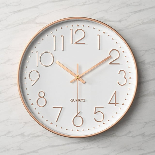 Household Wall-mounted Quartz Clock Simple Stereoscopic Digital Wall Clock for Office Schools
