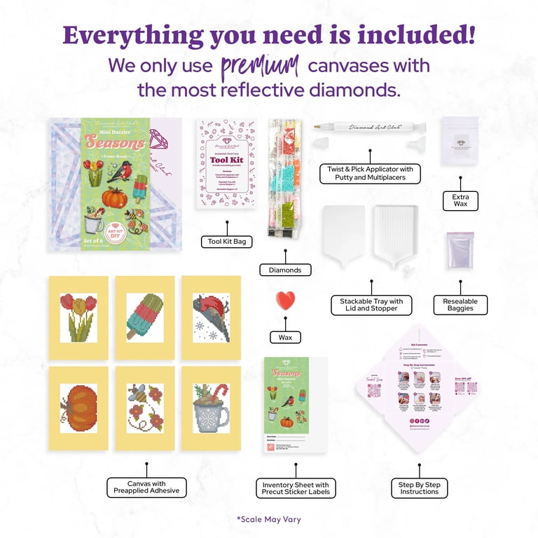 DIAMOND ART CLUB® Mini Dazzles - Seasons, Fun DIY Diamond Painting