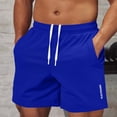thumbnail image 2 of QATAINLAV Tennis Basketball Shorts for Men Mesh Quick Dry Gym Athletic Running Shorts Casual Drawstring Workout 5 Inch Shorts with Pockets Blue M, 2 of 6