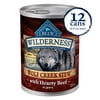 Blue Buffalo Wilderness Wolf Creek Beef Stew in Gravy Wet Dog Food, 12.5-oz. Cans (12 Count)