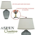 thumbnail image 4 of Aspen Creative 24031-12, Rectangular Cube Finial for Lamp Shade, Steel in Brass Plated Finish, 1-1/4" Height (2 Pack), 4 of 7