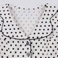 thumbnail image 5 of Vestido de Manga Corta para las Mujeres, Vestido Casual de Cuello en V de Bolsillo de Impresión de Moda Sexy Hecho de Poliéster Ligero para el Verano, Vestido de Verano para las Mujeres, 5 of 5