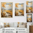 thumbnail image 4 of Designart "Autumn Sonata Birch Woods IX" Floral Floater Framed Canvas Print, 4 of 7