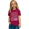 thumbnail image 3 of CAIXIA 100 Days of School Shirt for Toddler Boys Girls Kindergarten School Celebration Student T-Shirt,Wine, 3 of 7