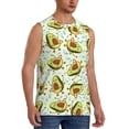 thumbnail image 2 of Fotbe Avocado Doing Sport Men's Camiseta sin Mangas Estampada para Hombres, Playera Casual para Gimnasio, Entrenamiento, Playa-3X-Large, 2 of 7