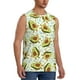 thumbnail image 2 of Fotbe Avocado Doing Sport Men's Camiseta sin Mangas Estampada para Hombres, Playera Casual para Gimnasio, Entrenamiento, Playa-3X-Large, 2 of 7