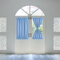 thumbnail image 7 of Elegant Blackout Curtains Rod Pocket Sliding Door Drapes Sky Blue W25" x L40", 7 of 7