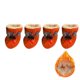 thumbnail image 1 of Cubiertas de zapatos impermeables para mascotas, zapatos antideslizantes reutilizables resistentes al desgaste para cachorros, botas para perros pequeños y gatos, 4 unidades por juego, 1 of 4