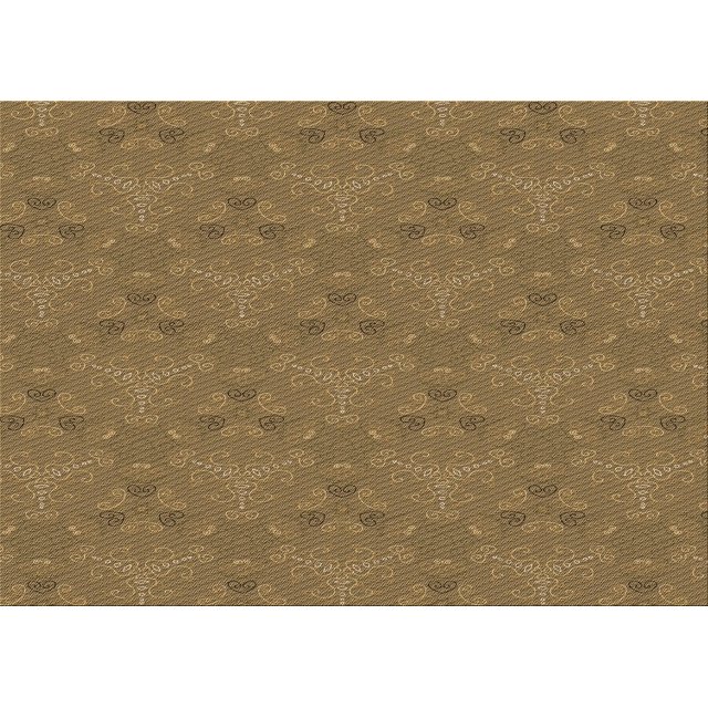 Ahgly Company Tapis d'Intérieur Lavables en Machine Rectangle Transitionnel Rouge Brun, 2' x 4'