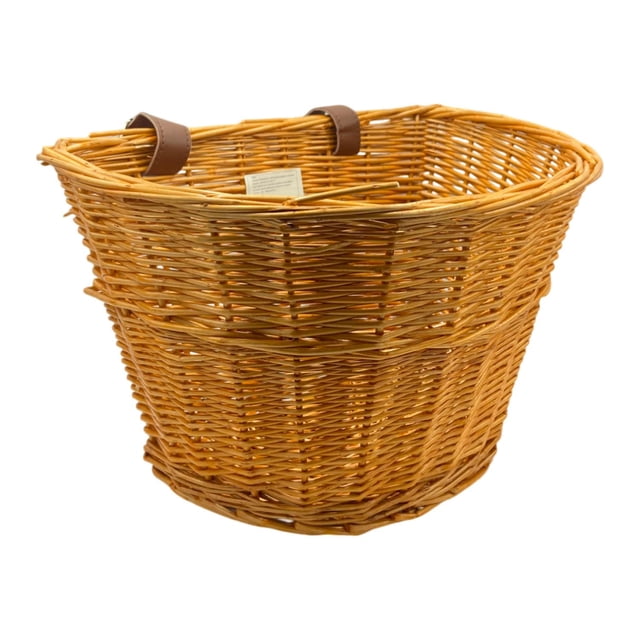 Canasta Canastilla Delantera Bici Tejida R24 R26 Con Correa