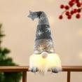 thumbnail image 6 of Nmdmisc Light Up Plush Gnomes Doll,Cute Handmade Christmas Faceless Furry Dolls Decorations with Snowflake Knitted Hat,Christmas Holiday Party Ornments for Family,Gray, 6 of 6
