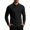Black, variant on Josdec Men's Color Block Long Sleeve Top, Turndown Collar Contrast Piping Casual Base Shirt for Daily Layering S‑XXL