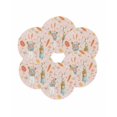 thumbnail image 7 of 13 Inch Round Placemats Set of 6, Spring Easter Non Slip Heat Insulation PP Table Mats, Bunny Carrots Eggs Floral Botanical Pink Washable Place Mats for Kitchen Dining Party Table Decor, 7 of 7