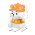 thumbnail image 2 of LOLIPPYY Bear Money Box Decorative Coin Storage PVC Yellow 1Set for Families and Students, 2 of 4
