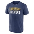 thumbnail image 2 of Men's Fanatics  Heather Navy Milwaukee Brewers Fundamentals Shoot For The Sky T-Shirt, 2 of 3