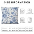 thumbnail image 5 of PHYHOO  Anemone Flower Decorative Throw Pillow Case, Floral Pattern with Bouquet of Blue Flowers Delicate Victorian Design, Couch Bedroom Living Room Cushion Cover, 5 of 5