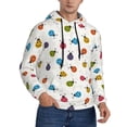 thumbnail image 2 of Sikiie Cute Ladybugs Men's Hoodie, Essentials Hoodie, Sweatshirt, Pullover Hooded Sweatshirt for Men-Medium, 2 of 7