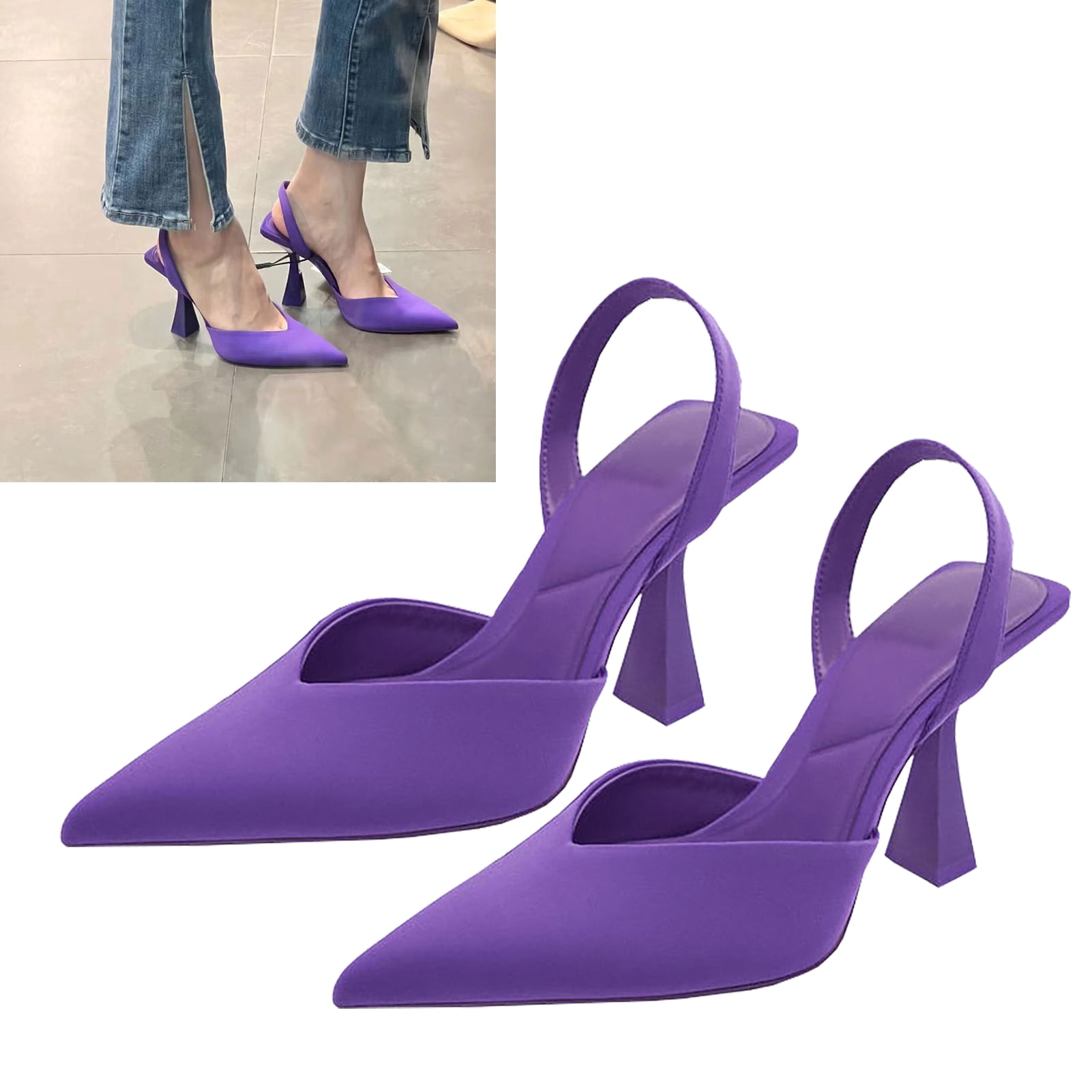 Cccanaooolceie Heels Pumps Sandals Women High Heel Strappy