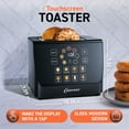 thumbnail image 3 of Inspirex Two Slice Touchscreen Lever Toaster, Black, XTOSMC2BK, 3 of 11