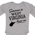 thumbnail image 4 of Inktastic Someone in West Virginia Loves Me Boys or Girls Long Sleeve Baby Bodysuit, 4 of 5
