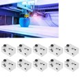 thumbnail image 1 of 3D Printer Nozzle, Aluminum Heating Block, 3D Printer Accessories Durable M6 Threaded 10Pcs Office For PT100 Sensor School 3D Printer, 1 of 8