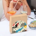 thumbnail image 3 of Yayeee Napkin Holder for Table Set of 2 Kitchen Paper Tissue Organization, Blue Retro Print, 3 of 8