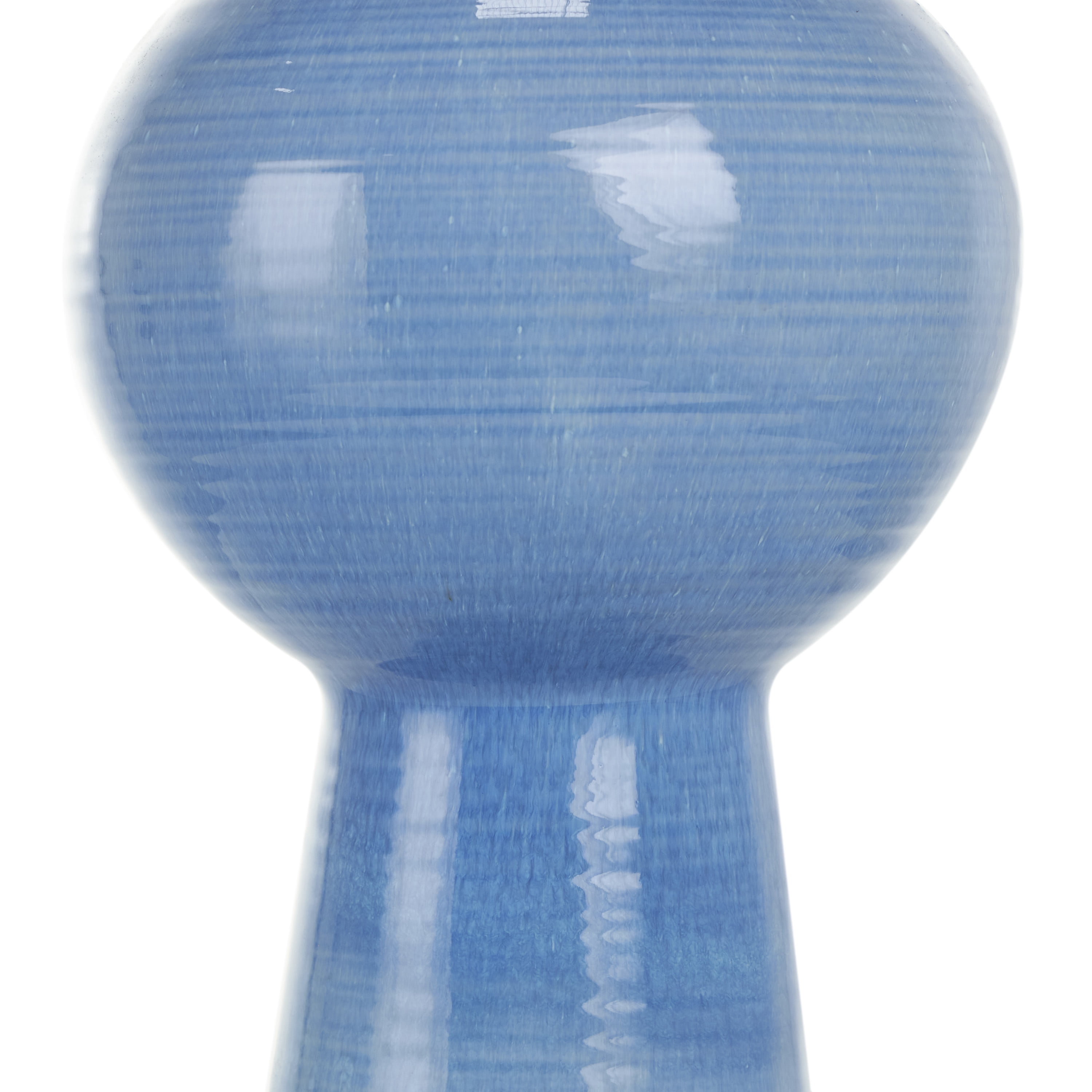 DecMode 21" Bubble Inspired Ombre Blue Ceramic Vase with Unique Texturing